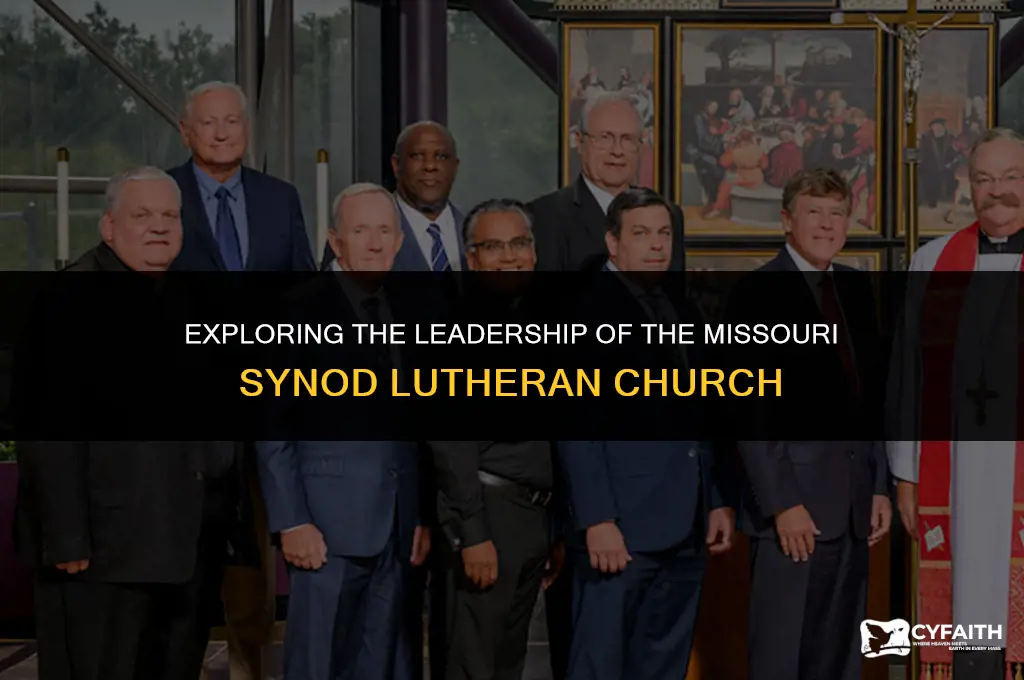 who is the leader of the missouri synod lutheran church