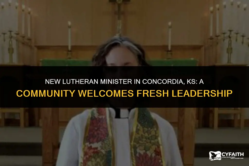 who is the new lutheran minister in concordia ks