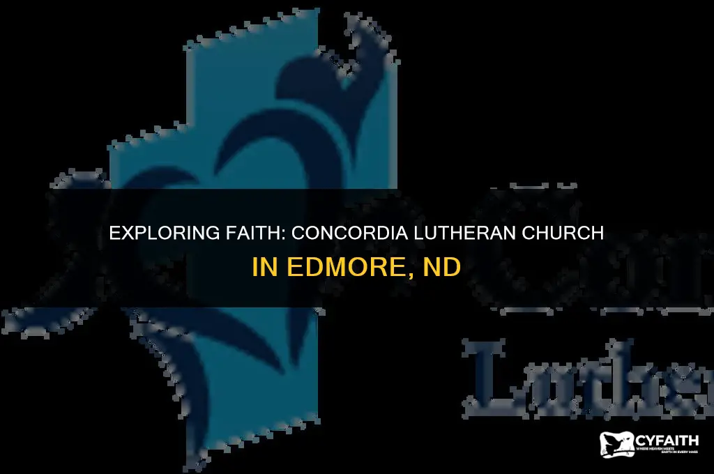 who is the pastor of concordia lutheran church edmore nd
