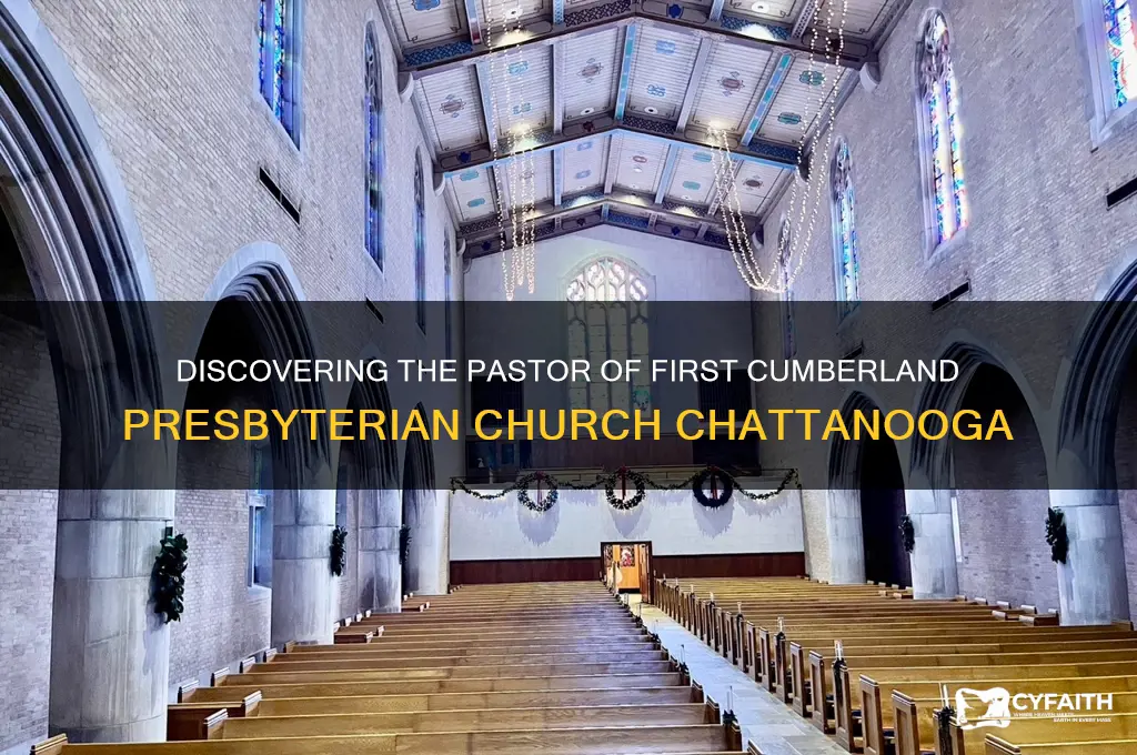 who is the pastor of first cumberland presbyterian church chattanooga