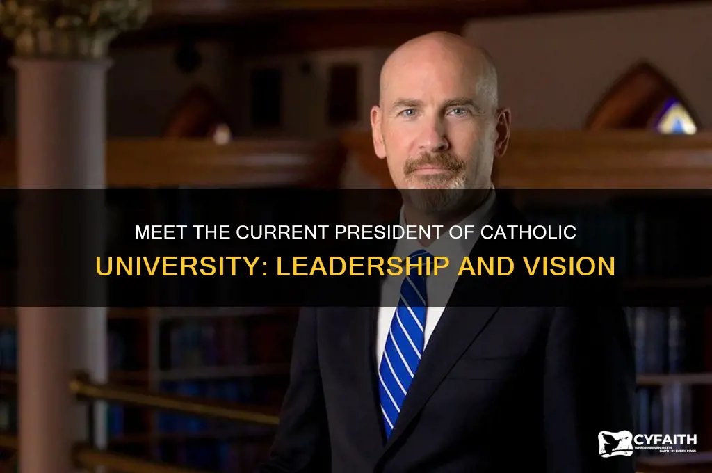 who is the president of catholic university