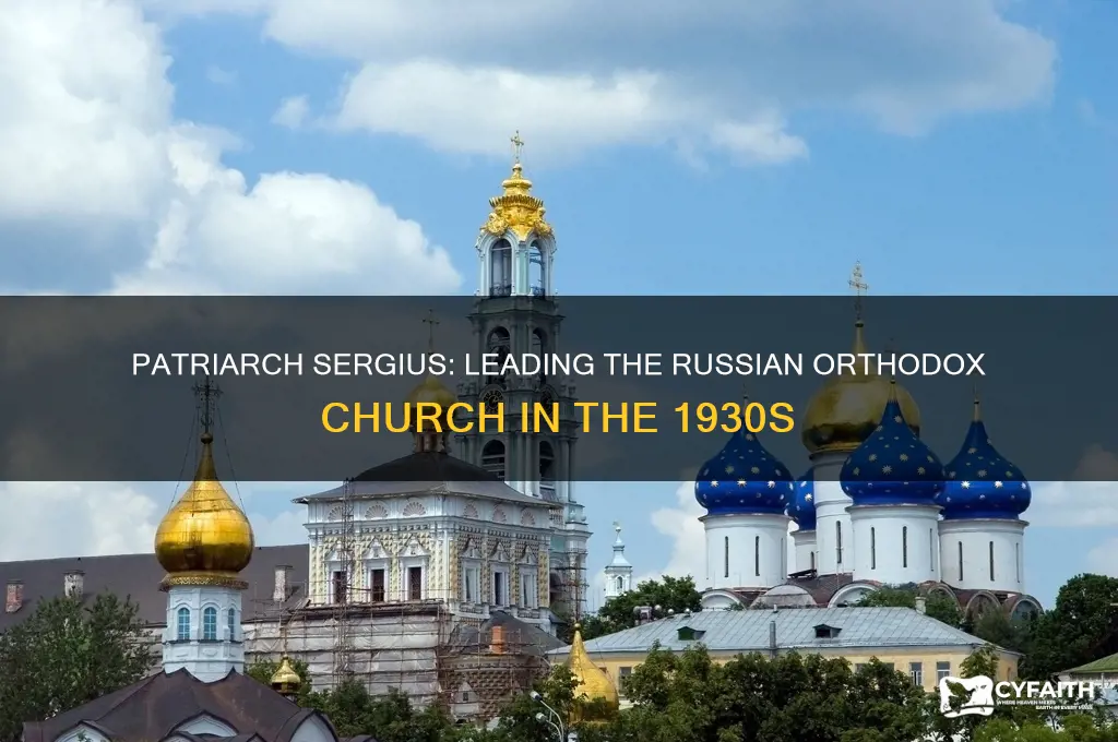 who is the russian orthodox church leader around 1930