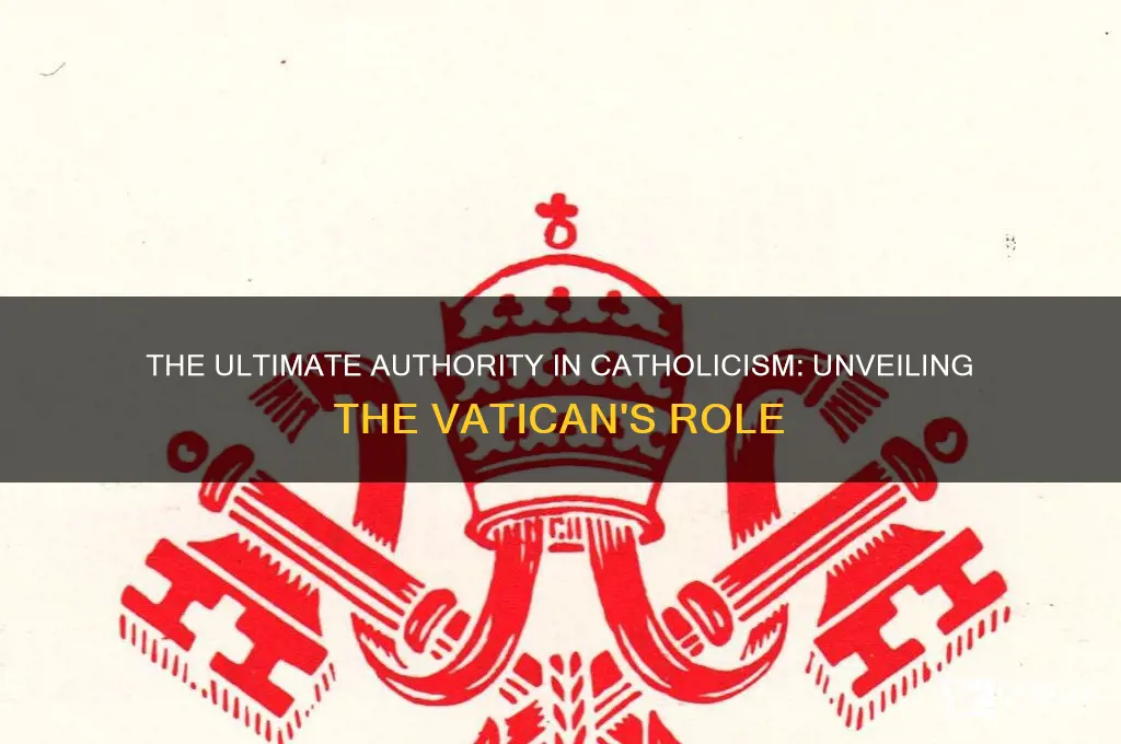 who is the ultimate authority for catholic