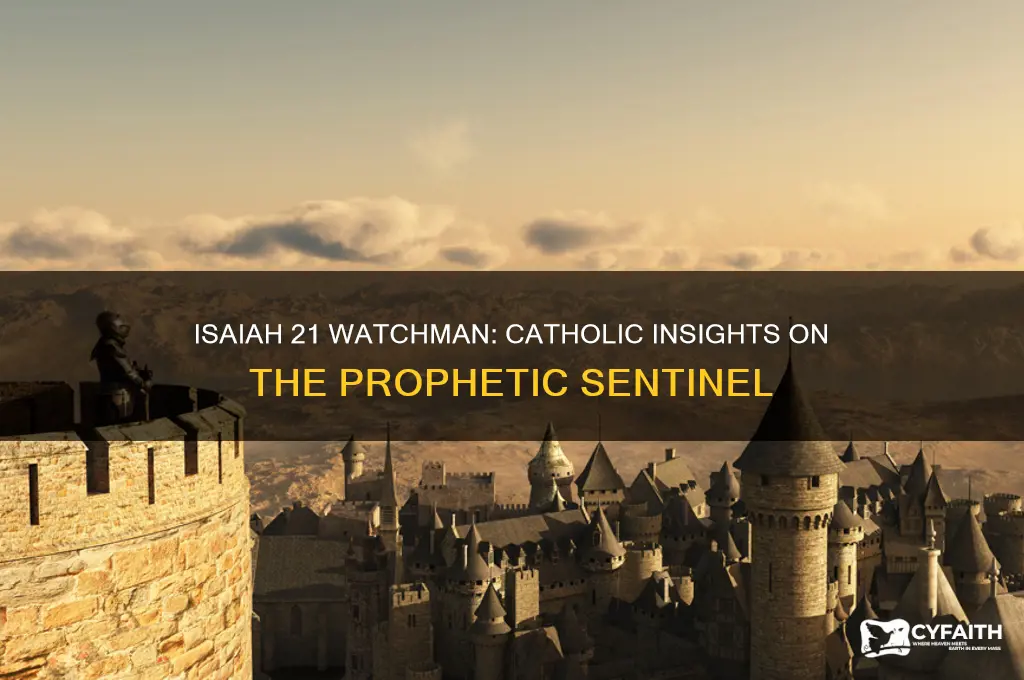 who is the watchman in isaiah 21 catholic answers