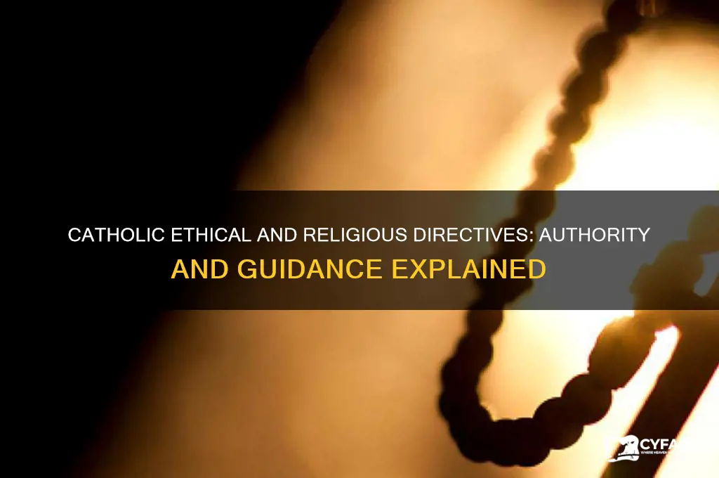who issues ethical and religious directives in the catholic faith