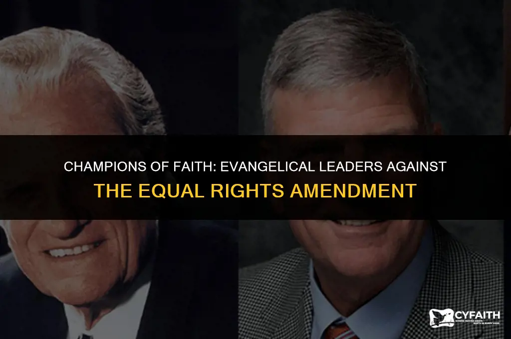 who led the evangelical opposition to the equal rights amendment