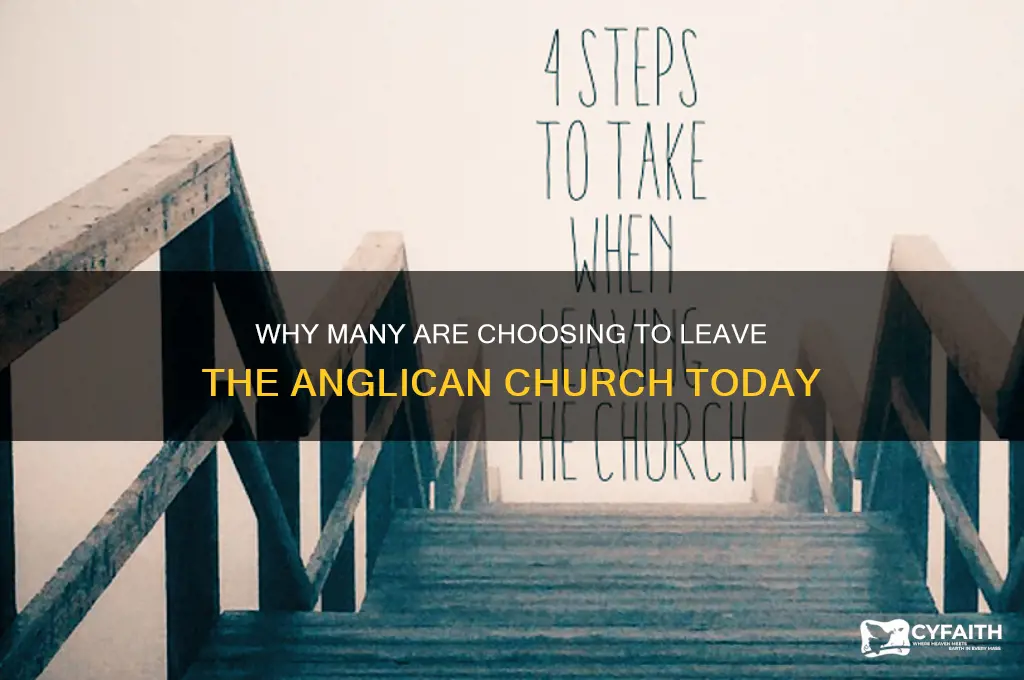 who left the anglican church
