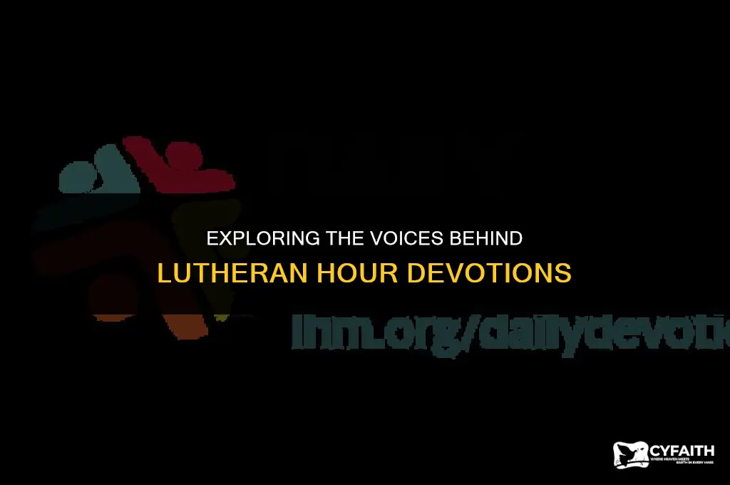 who narrates the lutheran hour devotions