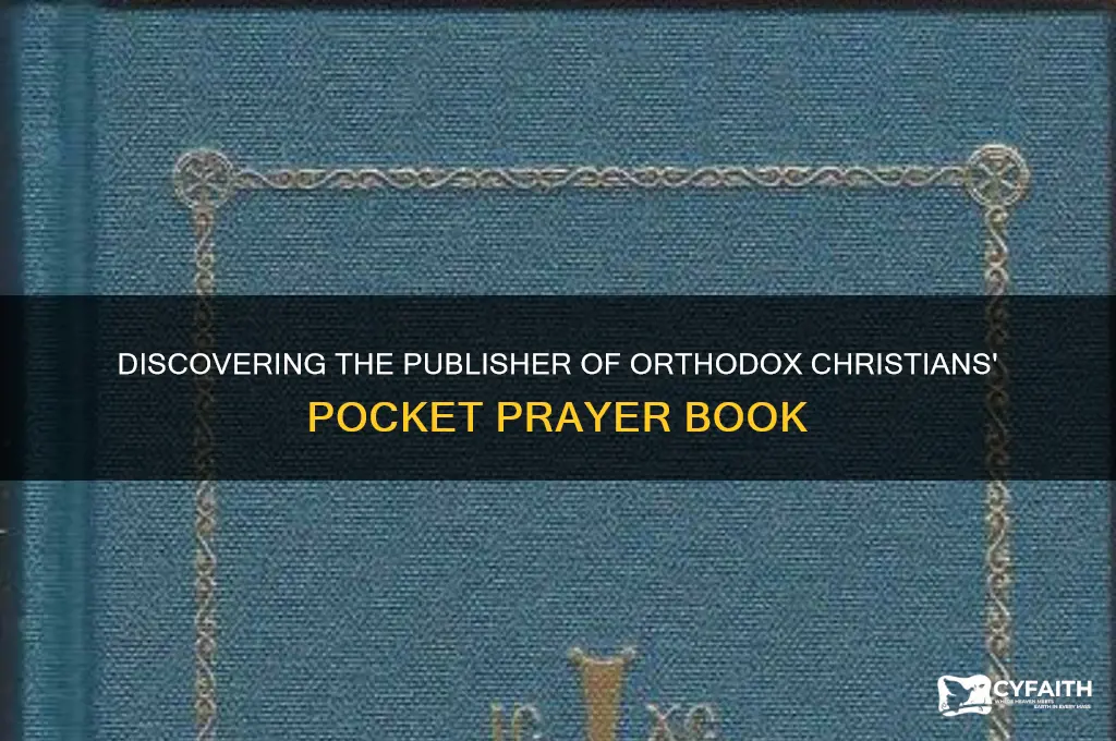 who publishes a pocket prayer book for orthodox christians
