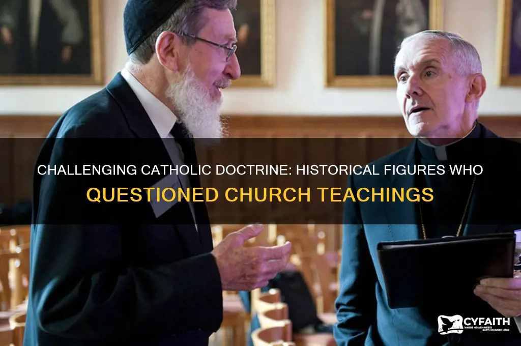 who questioned of catholic doctrine