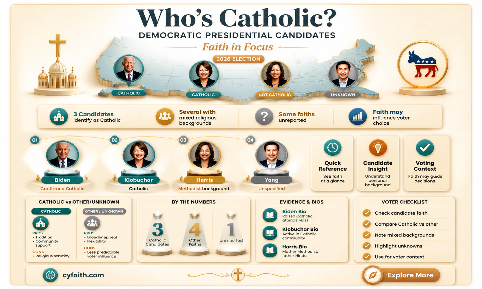 are any of the democratic presidential canidates catholic