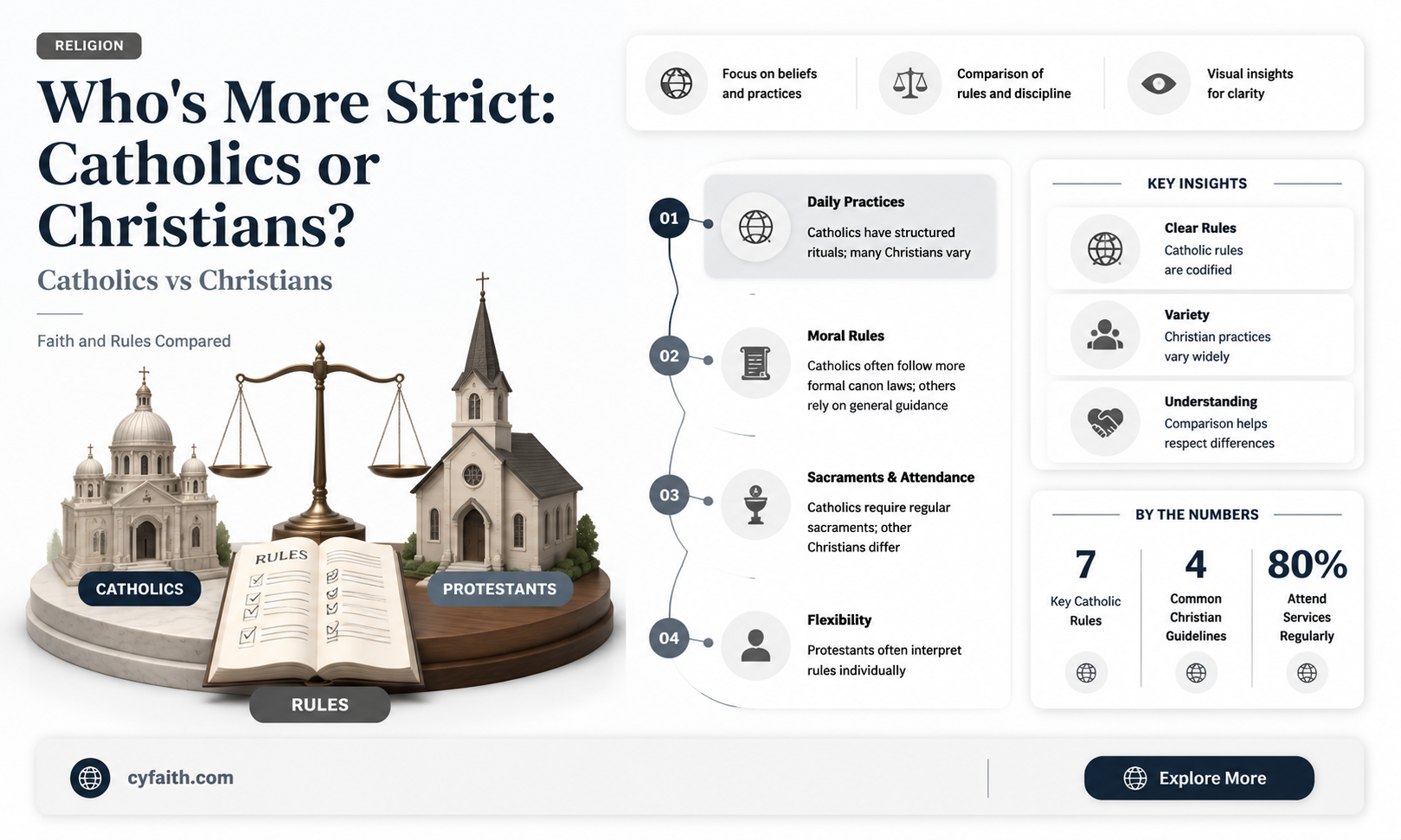 are christians or catholics more strict