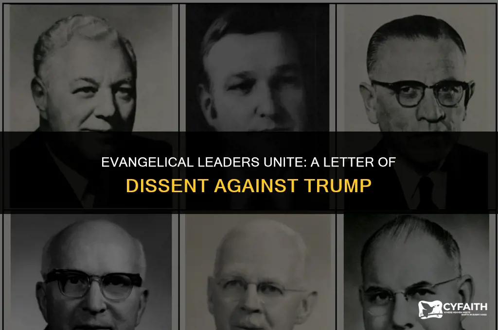 who signed evangelical trump protest letter