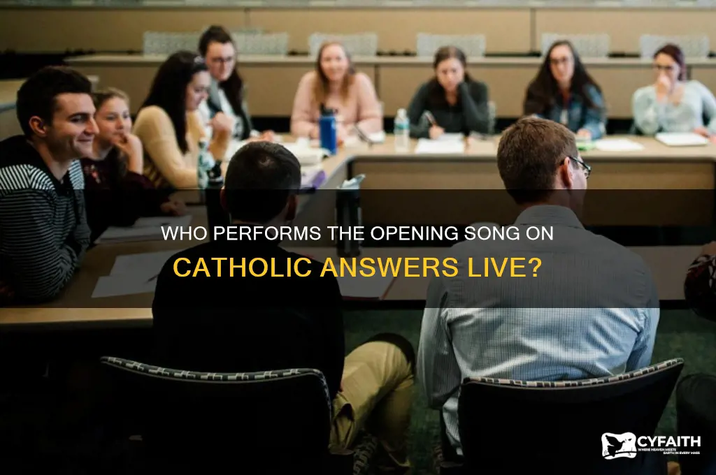 who sings the opening song on catholic answeres live