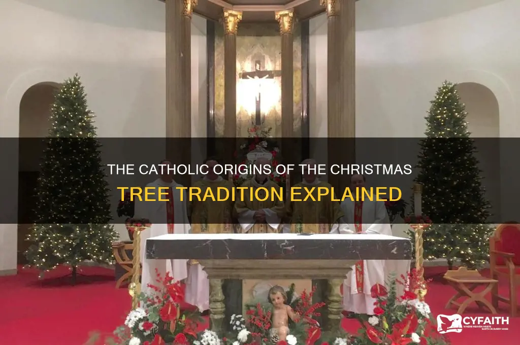 who started the christmas tree catholic answers