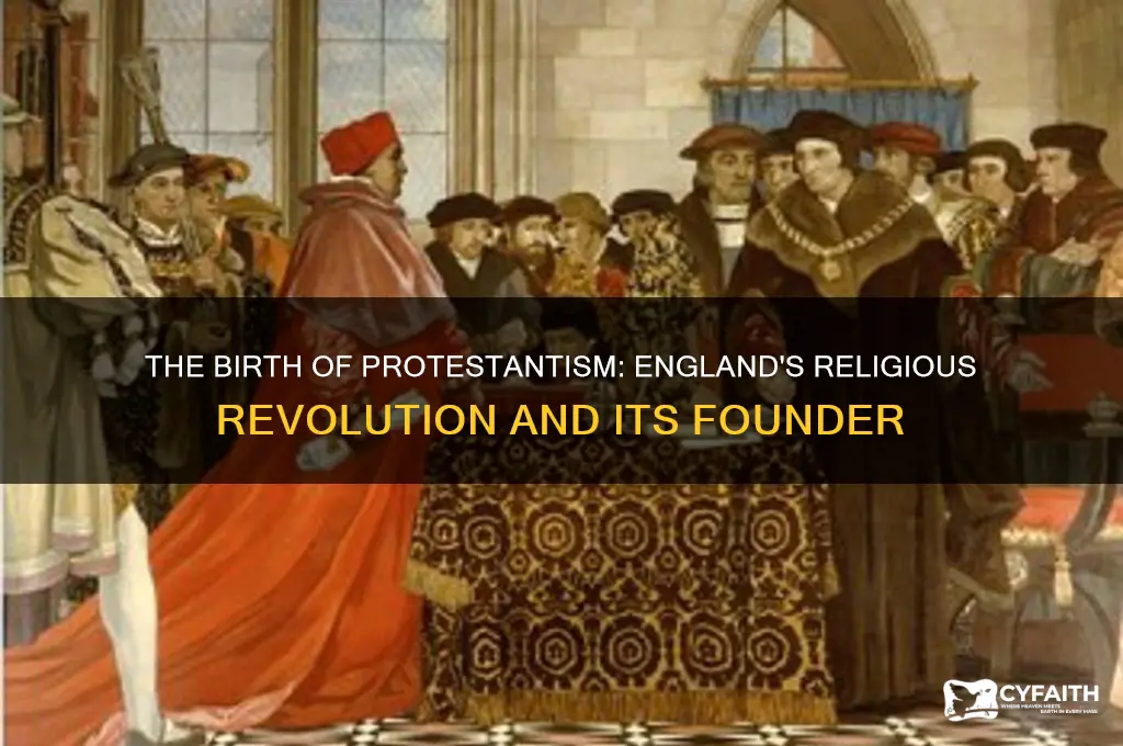 who started the protestant religion in england