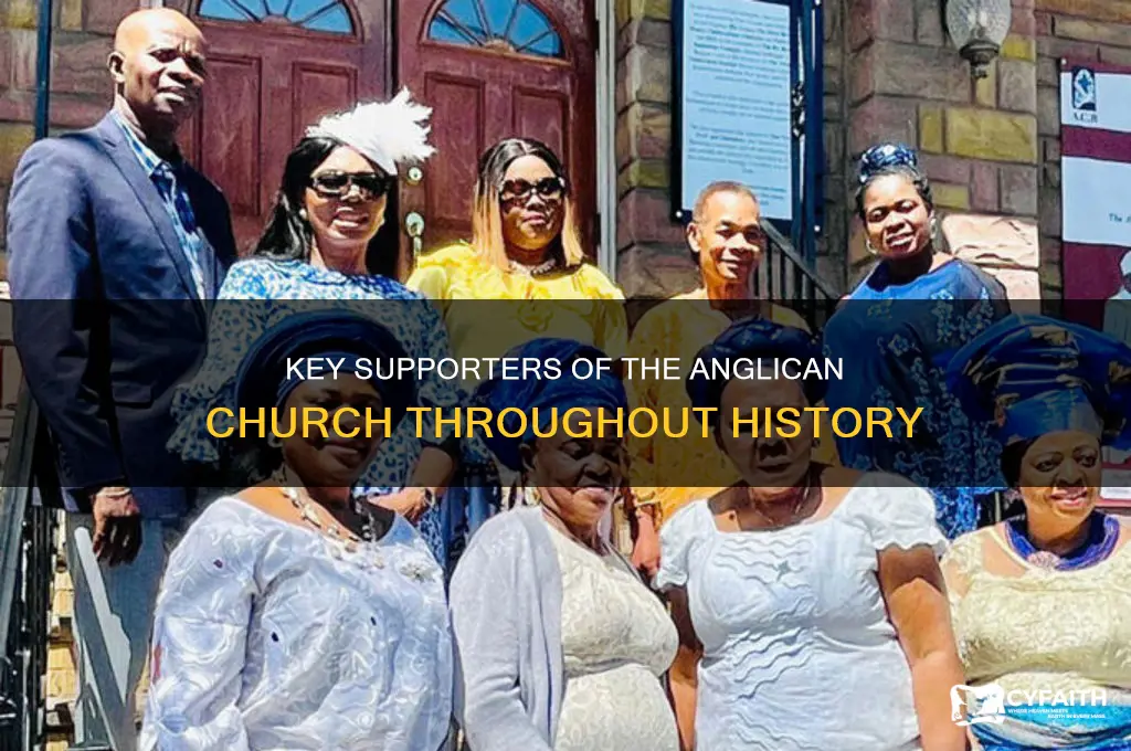 who supported the anglican church