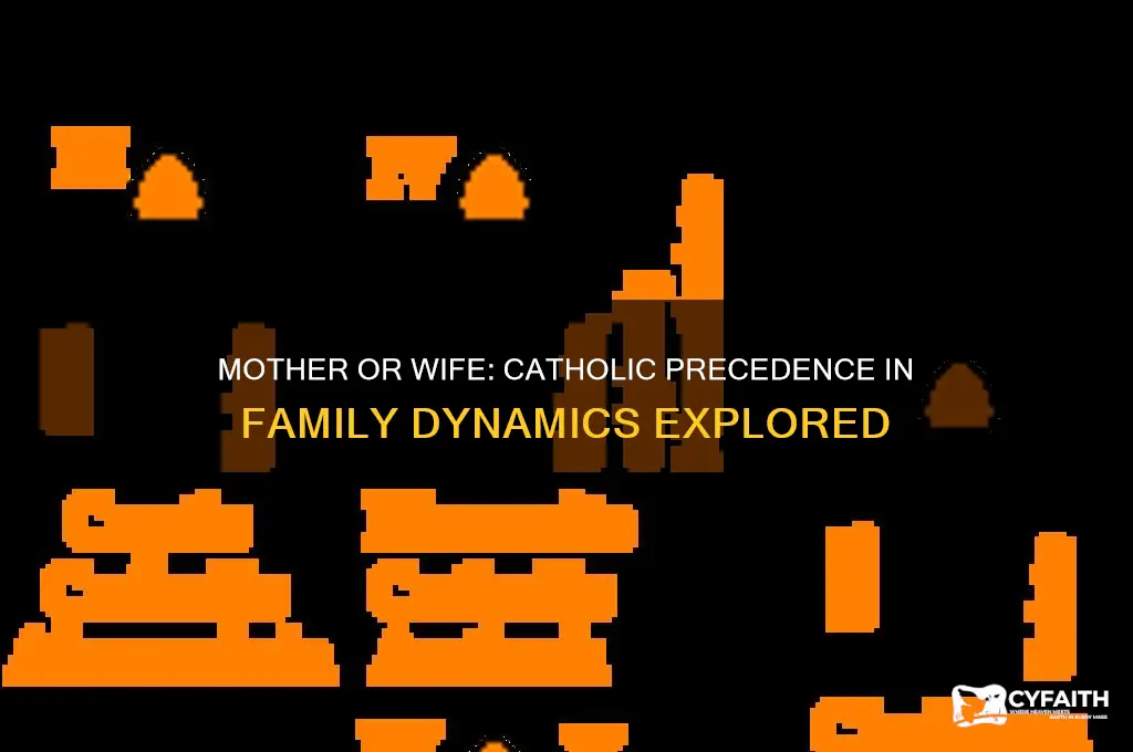 who takes precedence mother or wife catholic