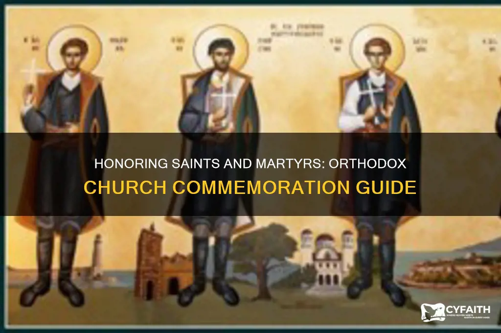 who to commemorate in orthodox church