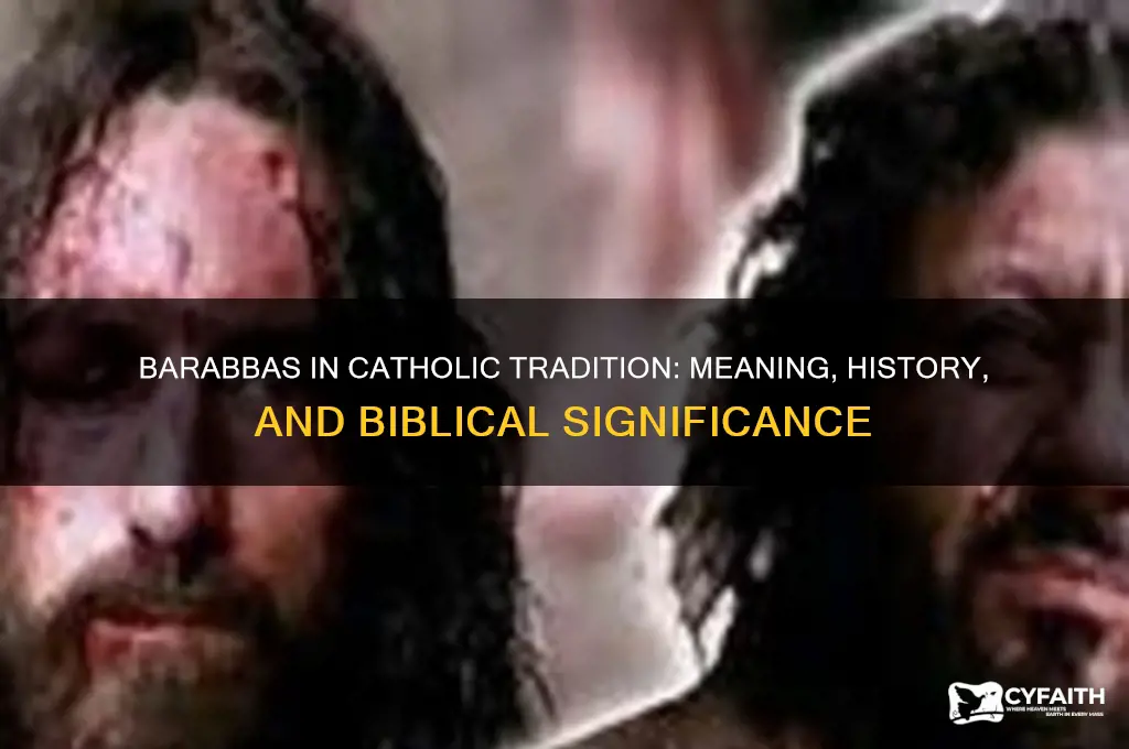 who was barabbas catholic dictionary