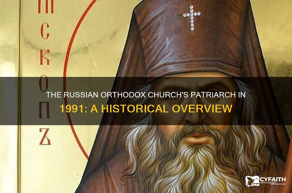 who was patriarch of the russian orthodox church in 199