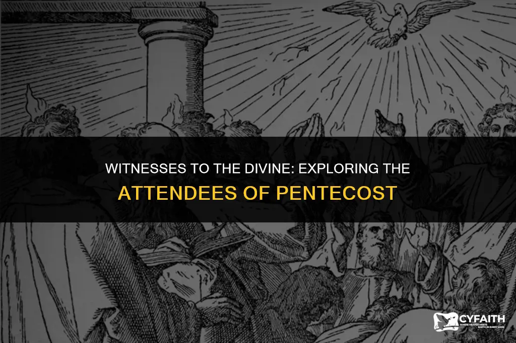 who was present at the pentecost event