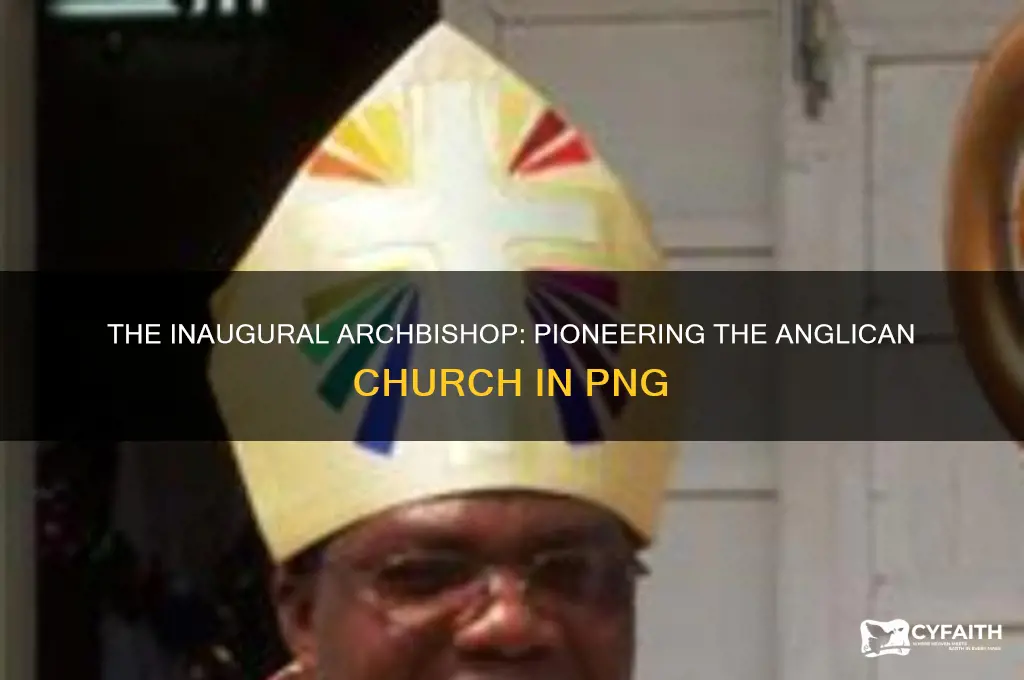 who was the first archbishop of anglican church in png