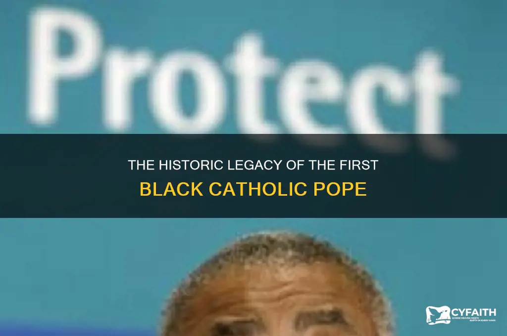who was the first black catholic pope