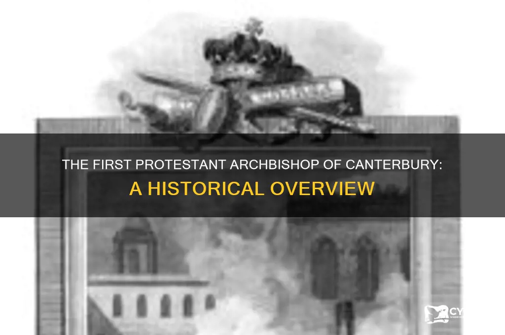 who was the first protestant archbishop of canterbury