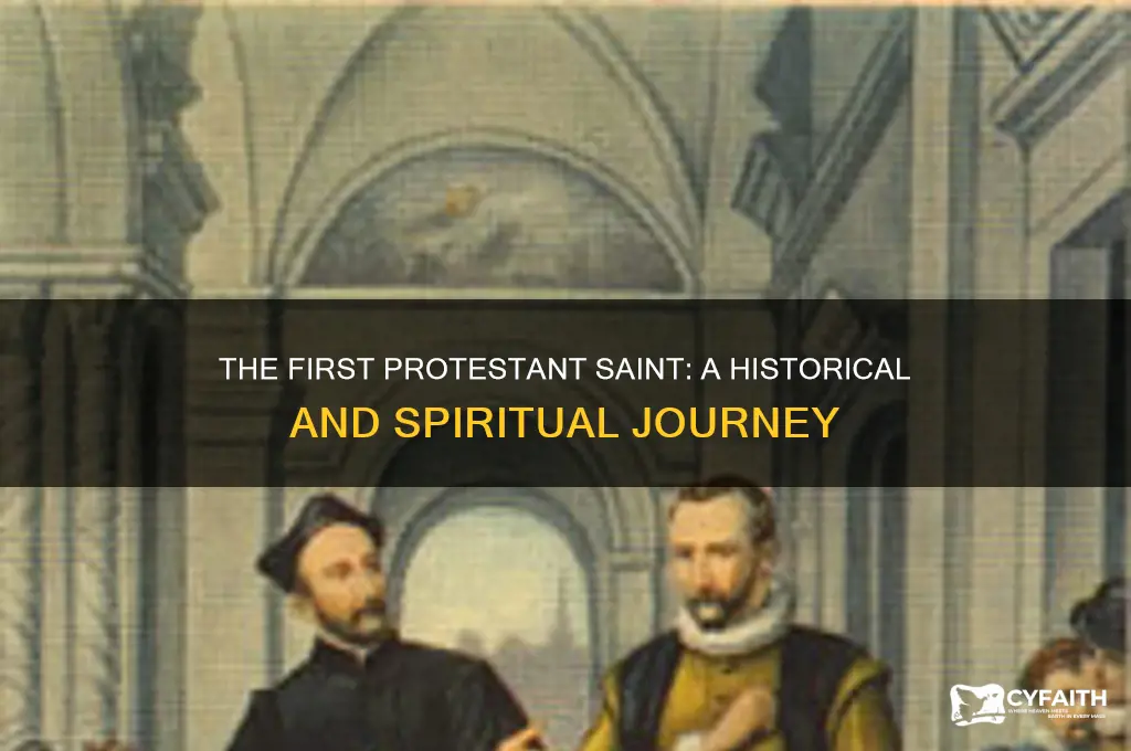 who was the first protestant born saint
