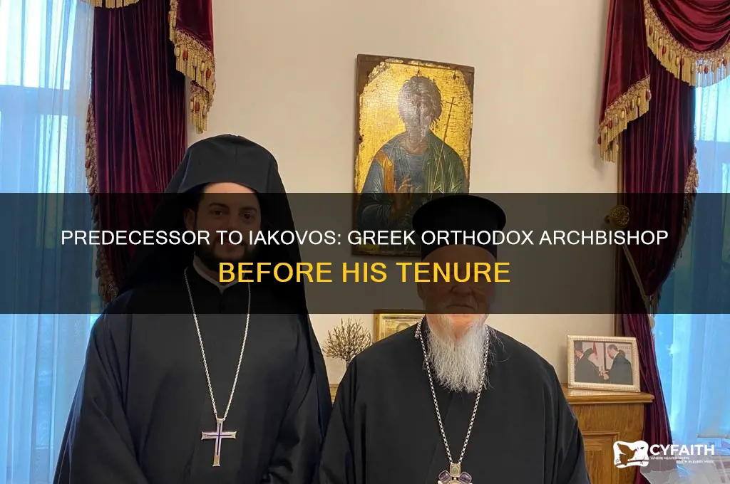 who was the greek orthodox archbishop before iakovos