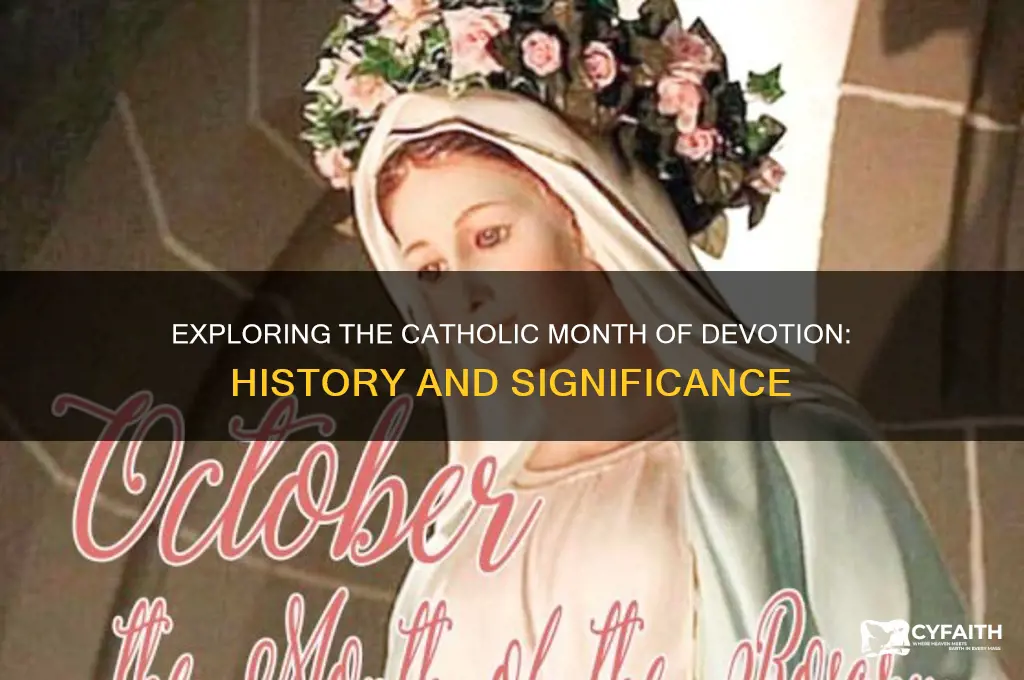 who was the month if my dedicated to catholic