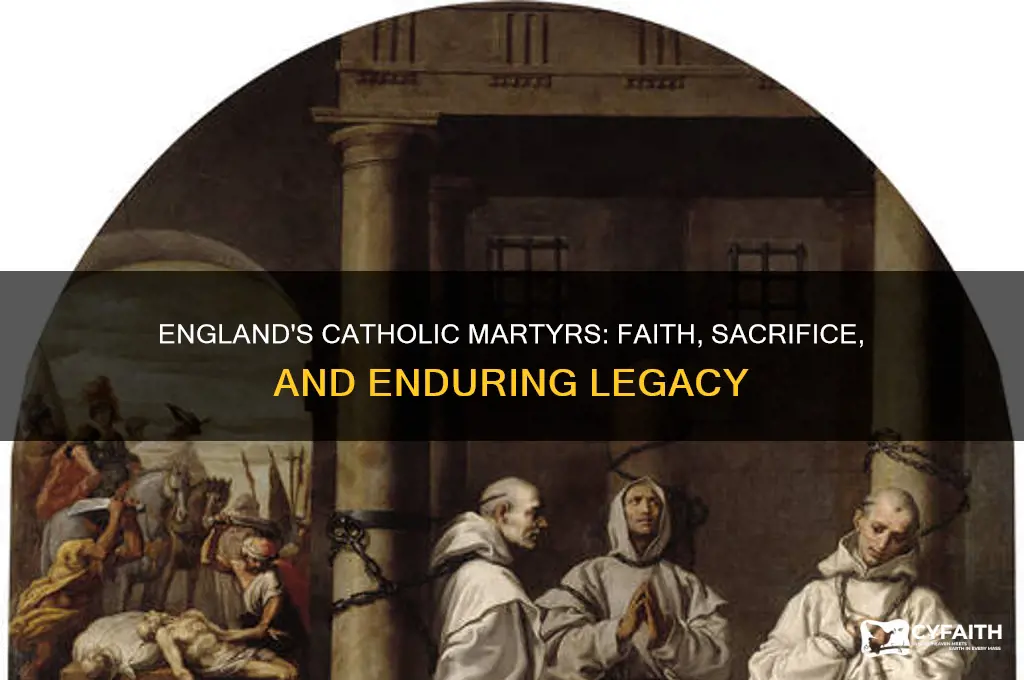 who wear the catholics marter for their faith in england
