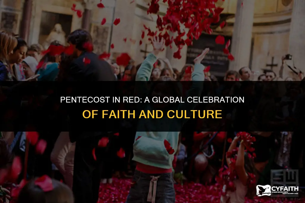 who wears red for pentecost
