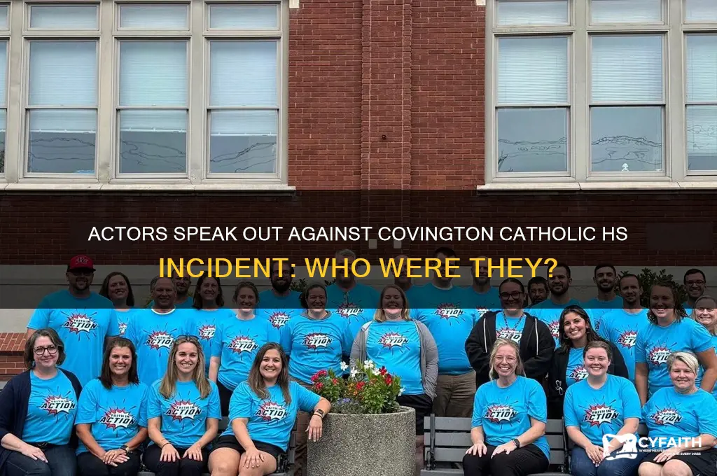 who were the actors denouncing covington catholic hs