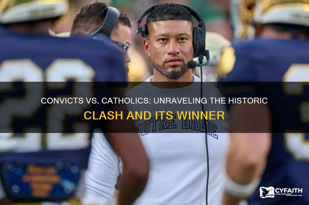 who won convicts or catholics