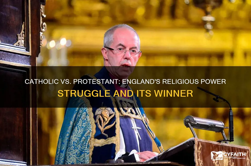 who won in the english catholic vs protestant