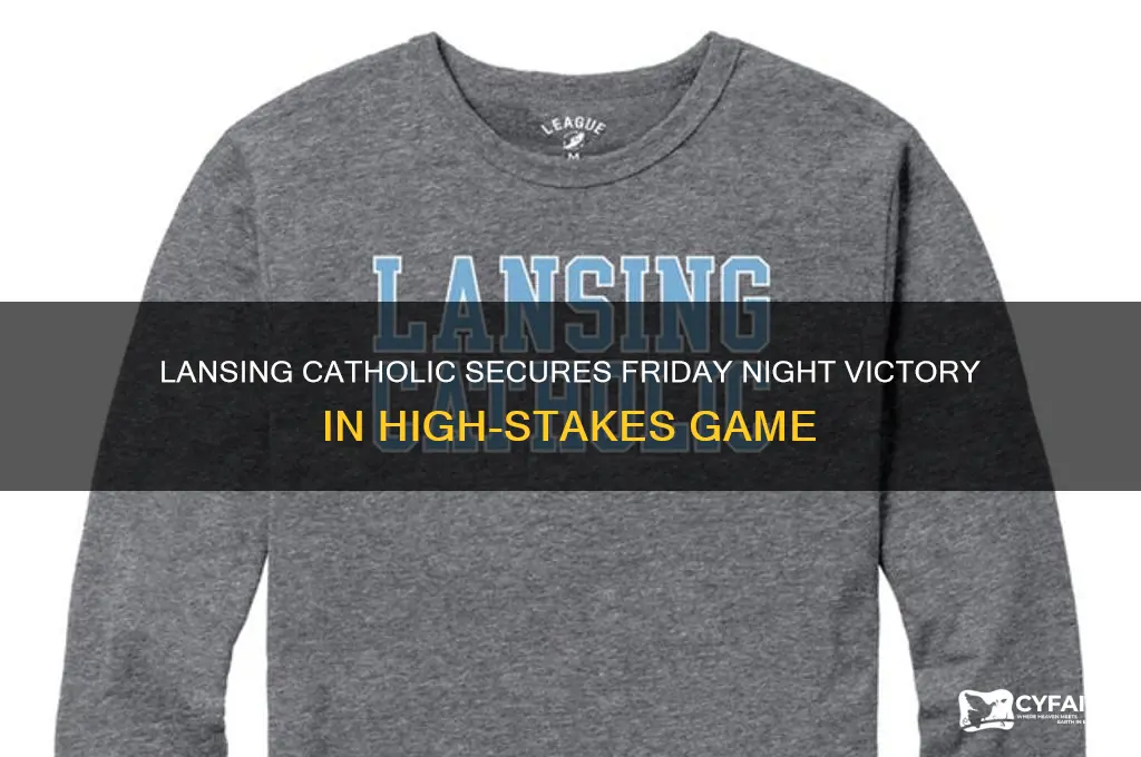 who won the lansing catholic game friday night