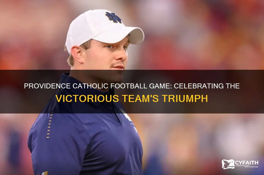 who won the providence catholic football game