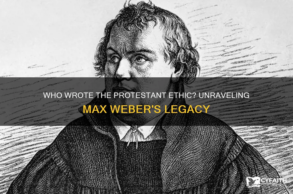 who wrong the protestant ethic