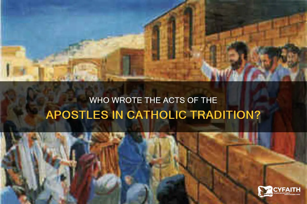 who wrote acts of the apostles catholic