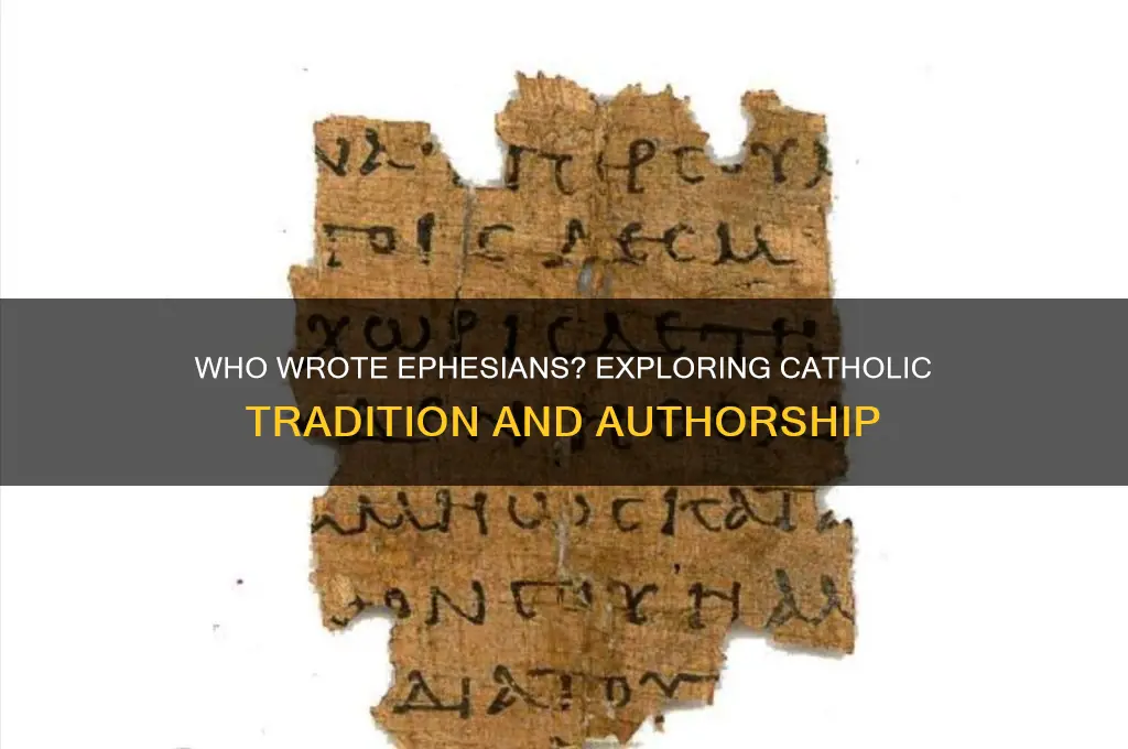 who wrote ephesians catholic