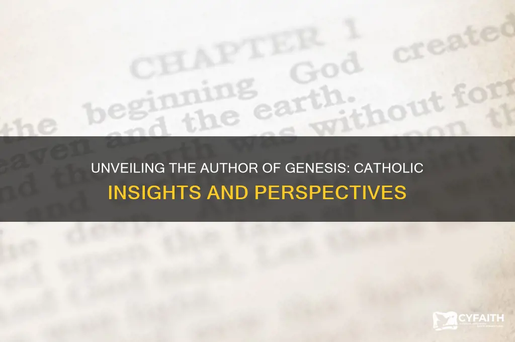 who wrote genesis catholic answers