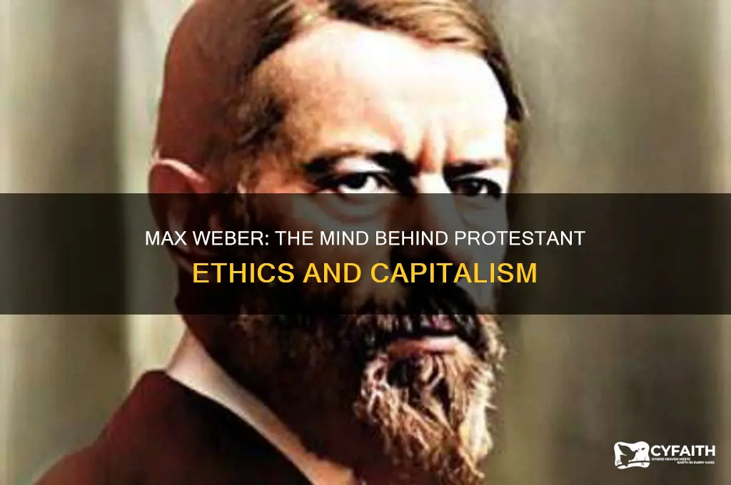who wrote protestant ethics and the spirit of capitalism