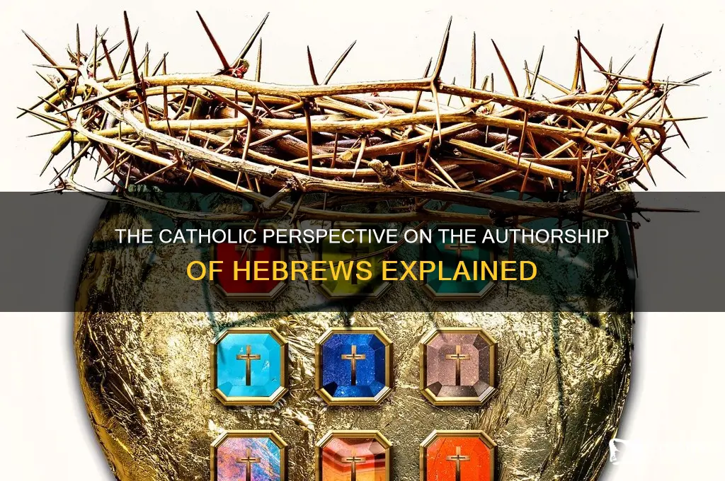 who wrote the book of hebrews catholic
