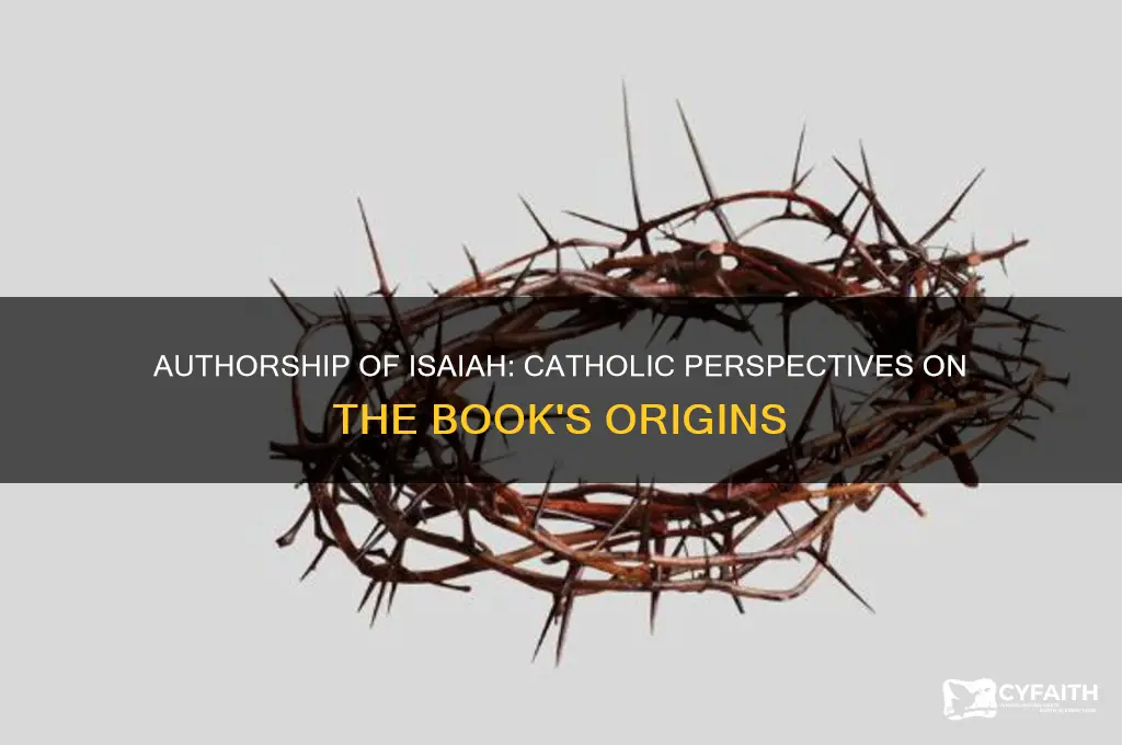 who wrote the book of isaiah catholic
