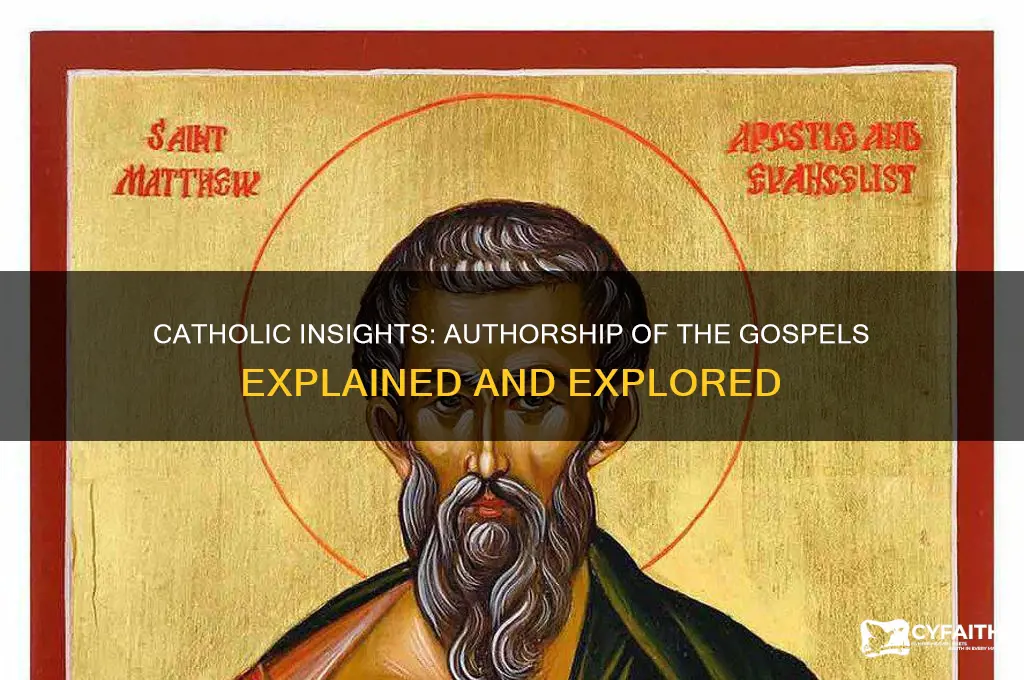 who wrote the gospels catholic answers