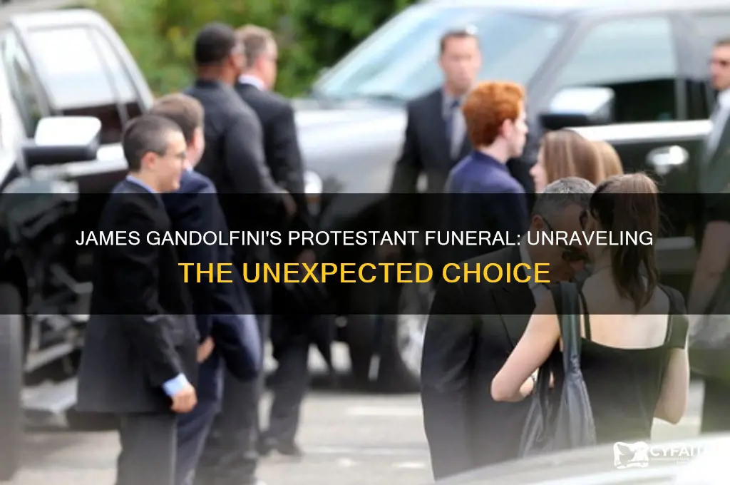 why a protestant funeral for james gondolfini