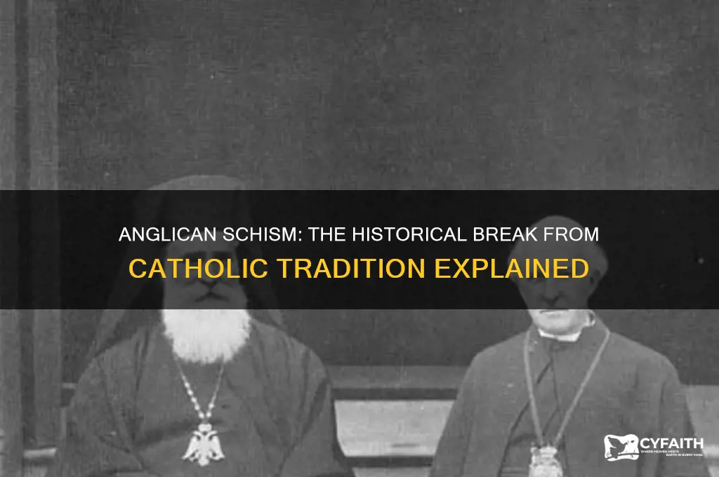 why anglican broke away from catholic