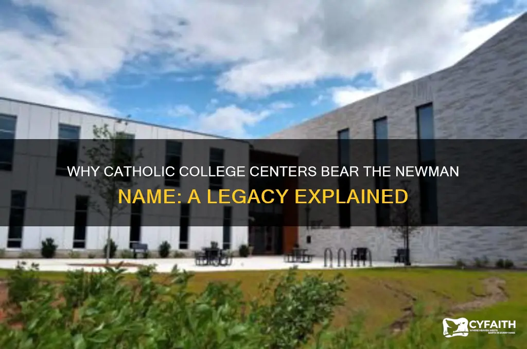 why are all college catholic centers called newman